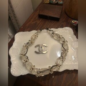 Elegant Silver and Crystal Necklace